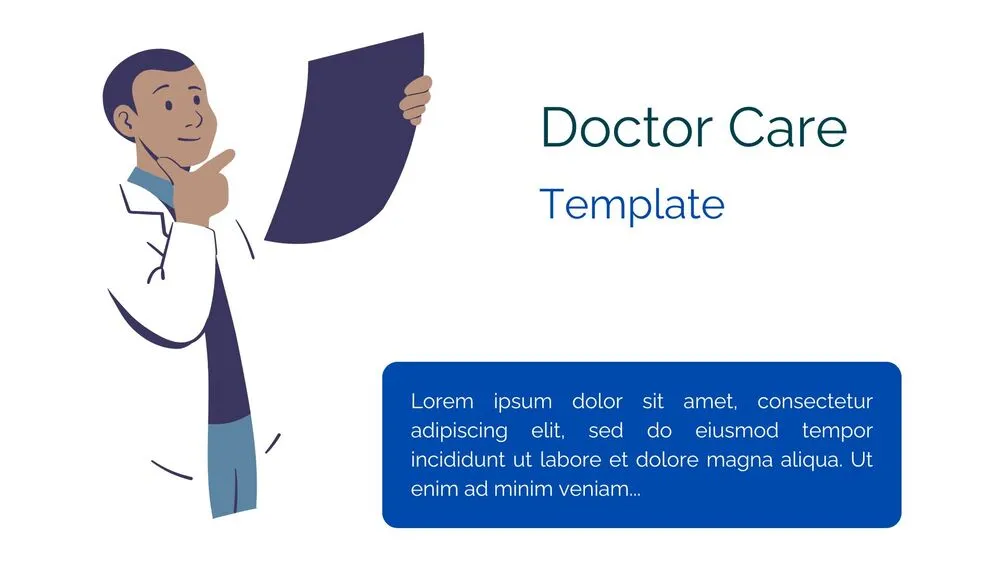 Creative Doctor Presentation Template for PowerPoint, Canva & Google Slides -science-Health-Medical-Blue-Creative-Cute-Hospital-Modern-Simple