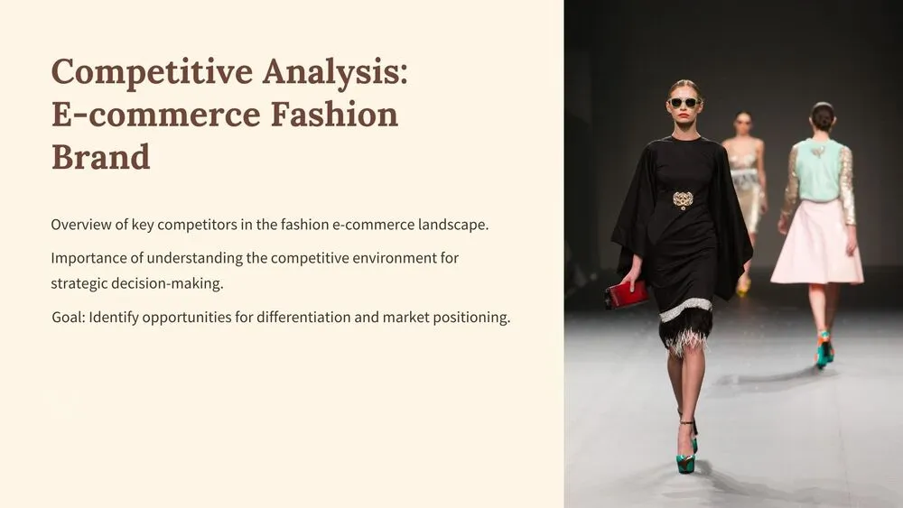 E-commerce Fashion Competitive Analysis Presentation Template for PowerPoint, Canva & Google Slides
