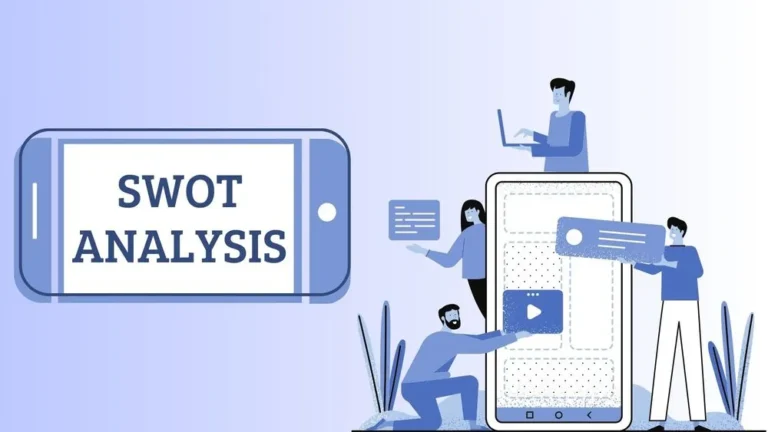 Mobile theme SWOT Analysis Presentation Template for PowerPoint, Canva & Google Slides