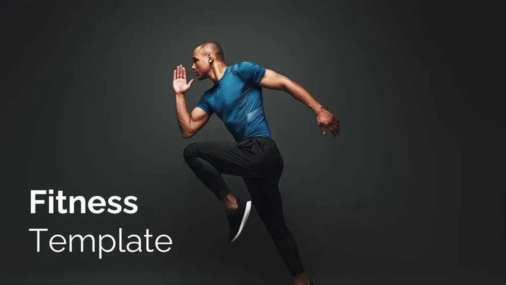 image Fitness Training & Exercise Presentation Template for PowerPoint Canva & Google Slides Education-Health-Exercise-Black-Minimalist-Monochrome