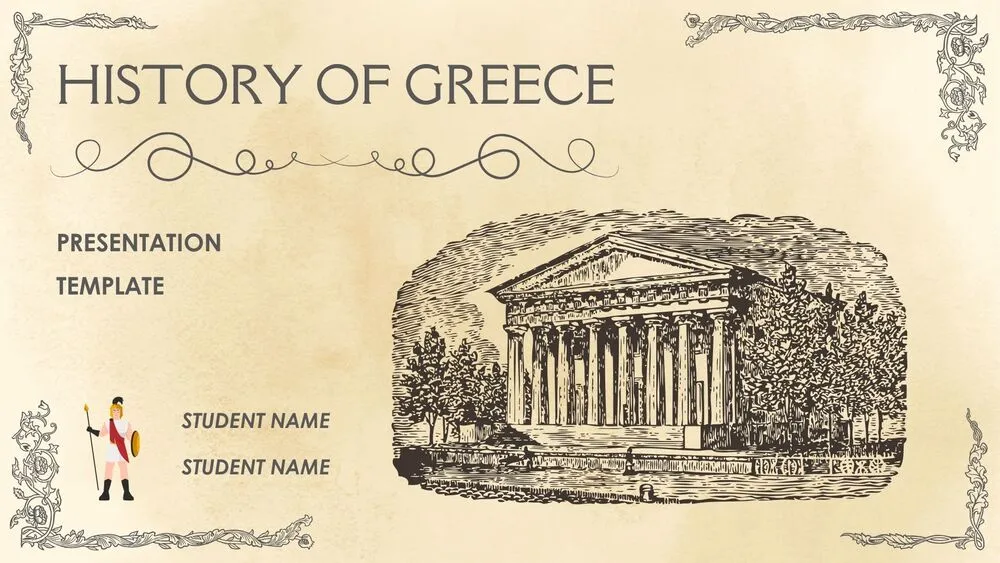 Ancient Greece Presentation Template for PowerPoint, Canva & Google Slides