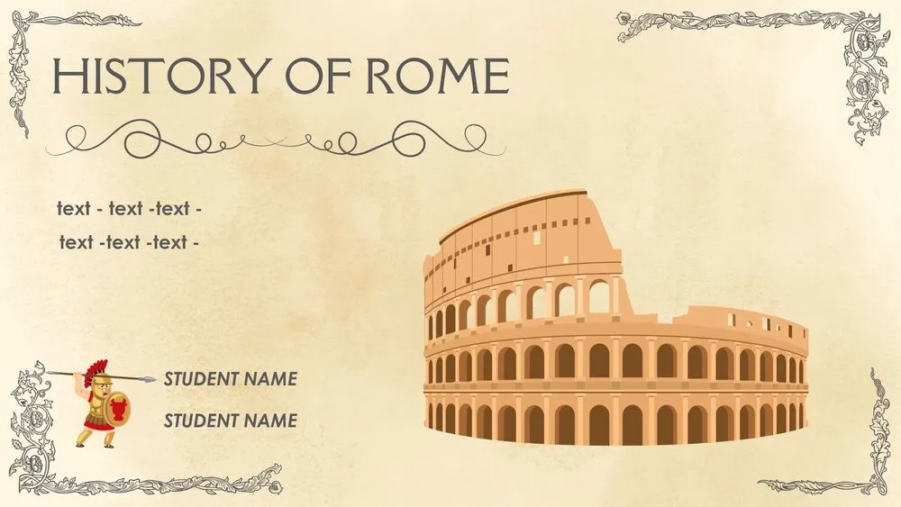 Ancient Rome Presentation Template for PowerPoint, Canva & Google Slides