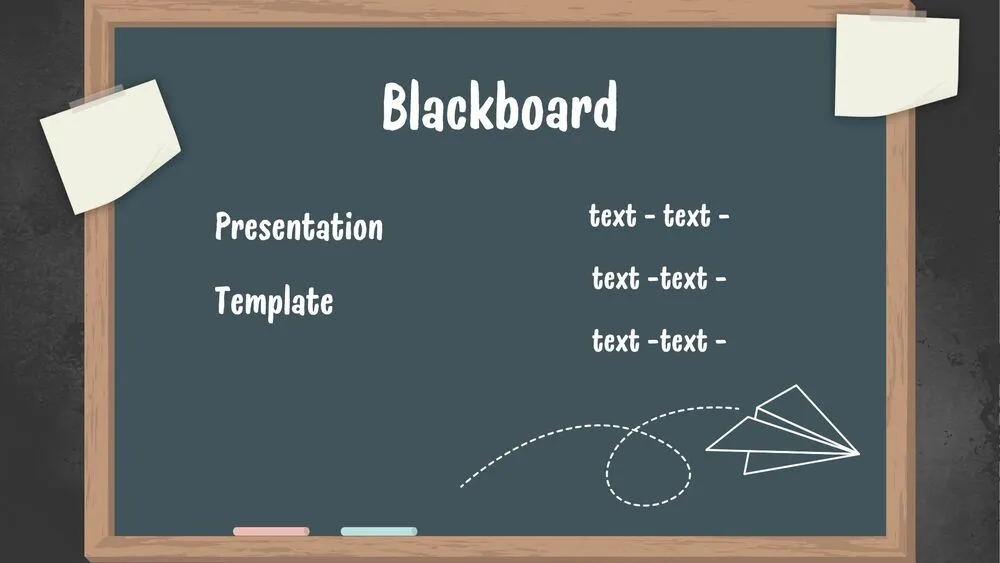 Blackboard Presentation Template for PowerPoint, Canva & Google Slides