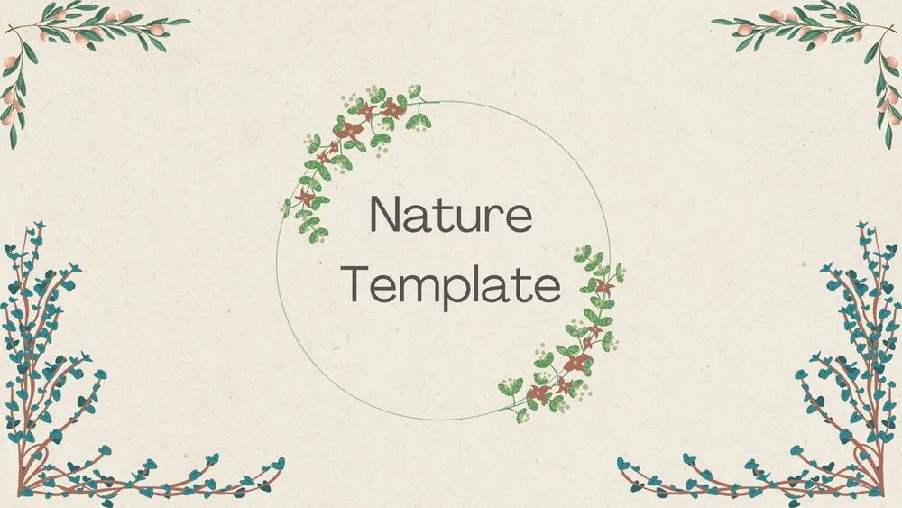 Classic Nature Presentation Template for PowerPoint, Canva & Google Slides