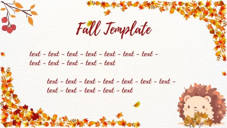 Cozy Woodland Fall Presentation Template for PowerPoint, Canva & Google Slides