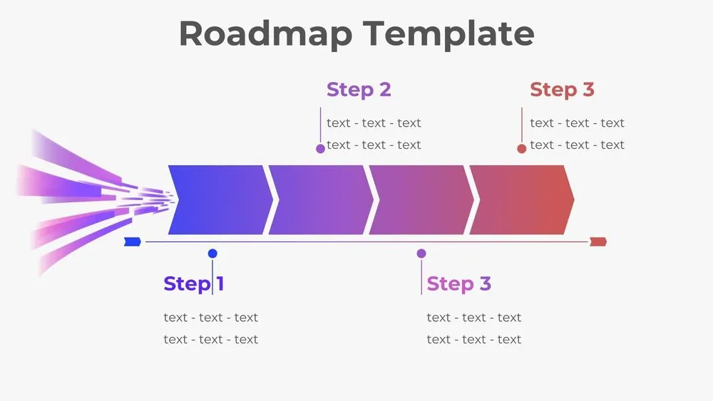 Horizontal Rocket Roadmap Diagram Presentation Template for PowerPoint, Canva & Google Slides