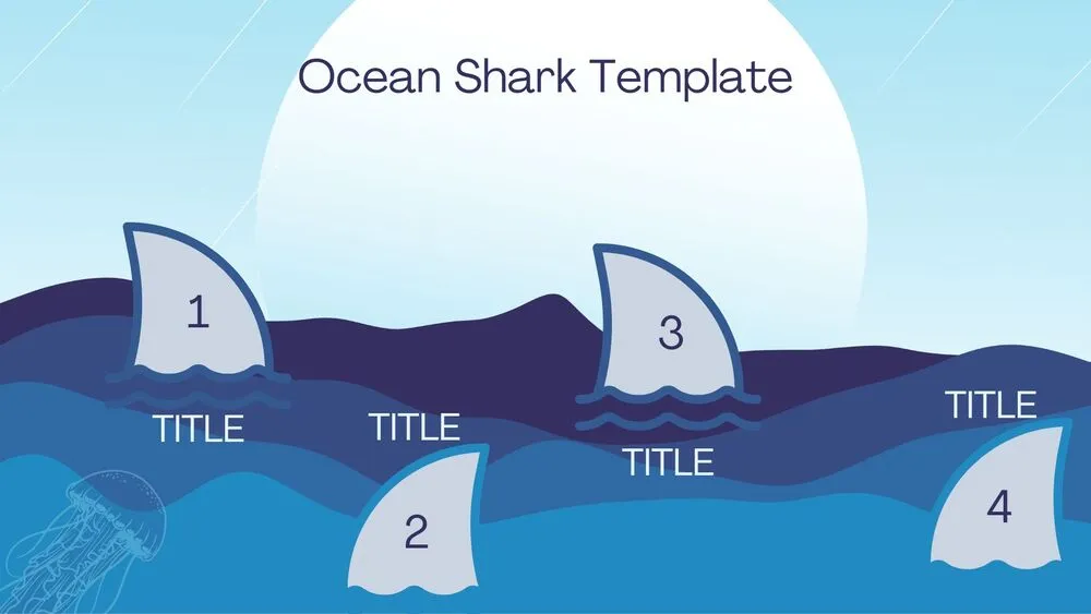 Ocean Shark Water Presentation Template for PowerPoint, Canva & Google Slides