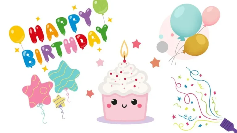 Pink & White Cute Birthday Presentation Template for PowerPoint, Canva & Google Slides