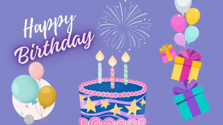 Purple Party Cute Birthday Presentation Template for PowerPoint, Canva & Google Slides