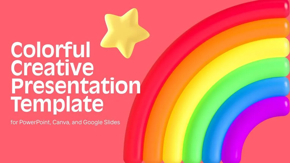 Colorful Creative Presentation Template for PowerPoint, Canva, and Google