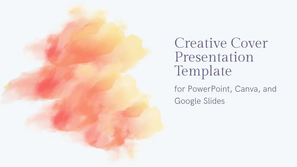 plantilla de portada creativa para exponer