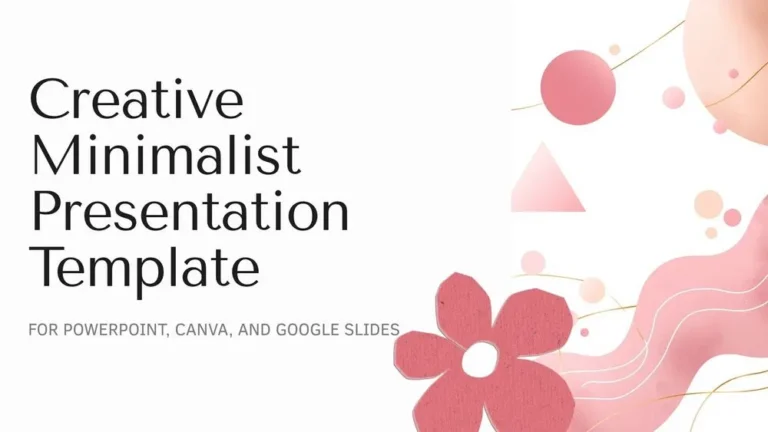 Creative Minimalist Presentation Template for PowerPoint, Canva, and Google Slides